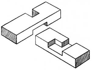 Fig. 52.—Manual Training     Halved Exercise Joint.